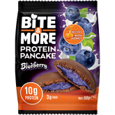 Bite and More Proteinli Kakao, Yaban Mersinli Pankek, 50g x 1 Adet - Blueberries Pancake (Tekli)