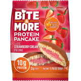 Bite and More Proteinli Strawberry Cream Pancake 50g x 12 Adet - Çilekli Pankek