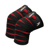 Jofit Knee Wraps Siyah - Kırmızı