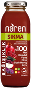 Naren Sıkma %100 Nar & Karadut & Vişne & Elma ve Siyah Havuç Suyu - 250ml