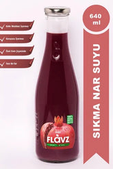 Flavz %100 Doğal Nar Sıkma Meyve Suyu - 640ml Cam Şişe