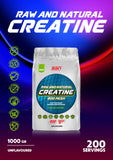 SSN Sports Style Nutrition Raw and Natural Creatine 1000 gram - 200 Servis Aromasız Kreatin