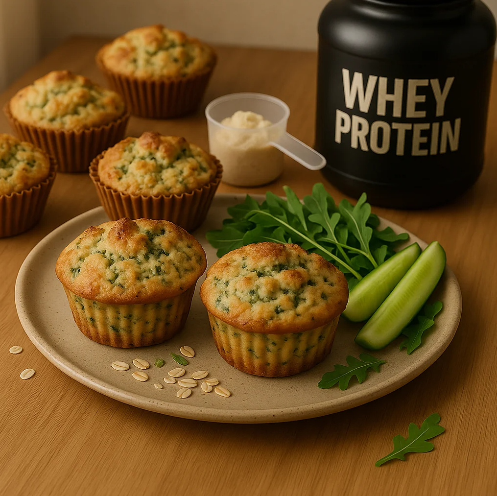 Peynirli  Protein Tozlu Fit Muffin Tarifi 💪🧀