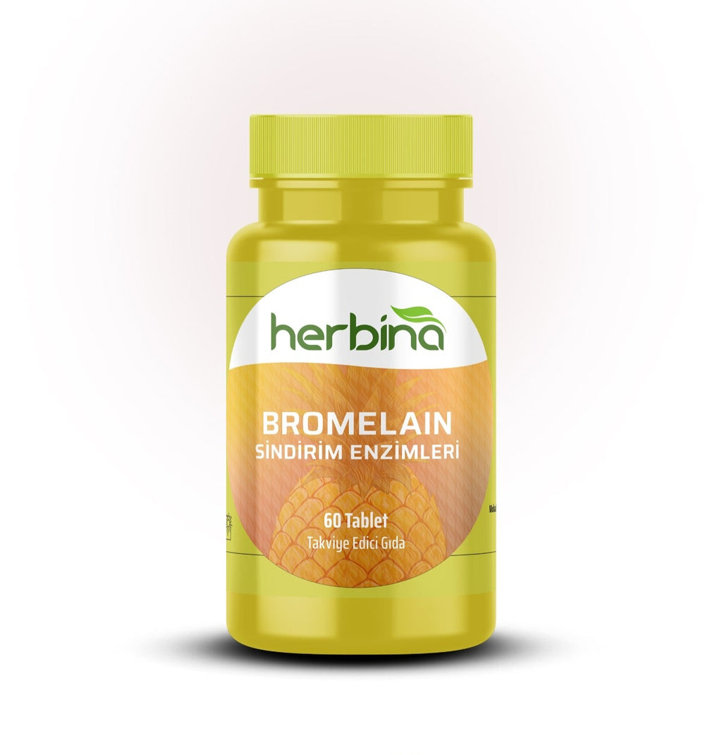 Herbina Bromelain 1250mg Sindirim Enzimi 60 Tablet