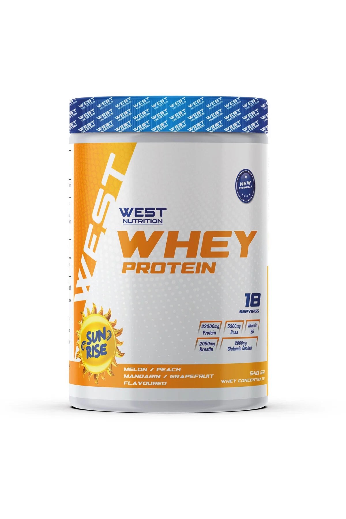 West Whey Protein Tozu 540g 18 Servis - SUNRISE Aromalı Ürün ana görseli