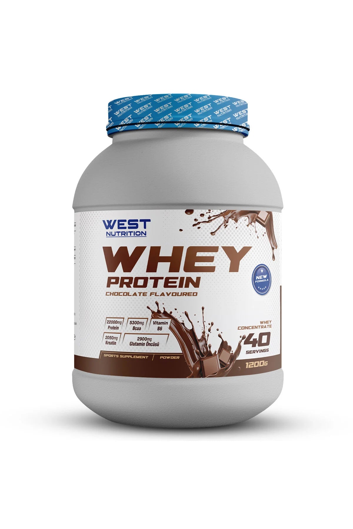 West Whey Protein Tozu 1200g - Çikolata Aromalı