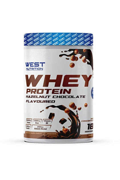 West Whey Protein Tozu 540g 18 Servis - Fındık ve Çikolata Aromalı Ürün ana görseli