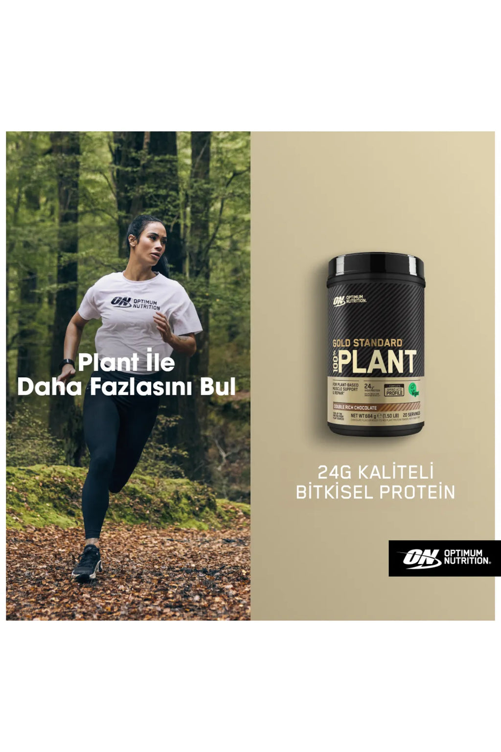 Optimum Nutrition Gold Standard Plant 684g Çikolatalı Vegan Protein Tozu