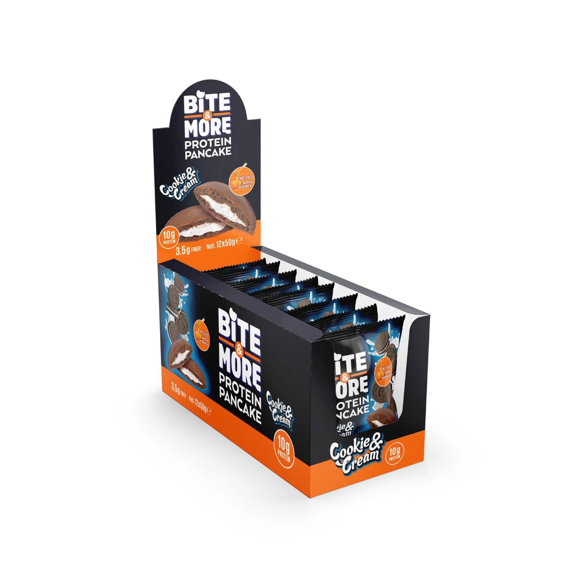 Bite &amp; More Protein Pancake 50g Cookie Cream Pancake (Box of 12) Main image