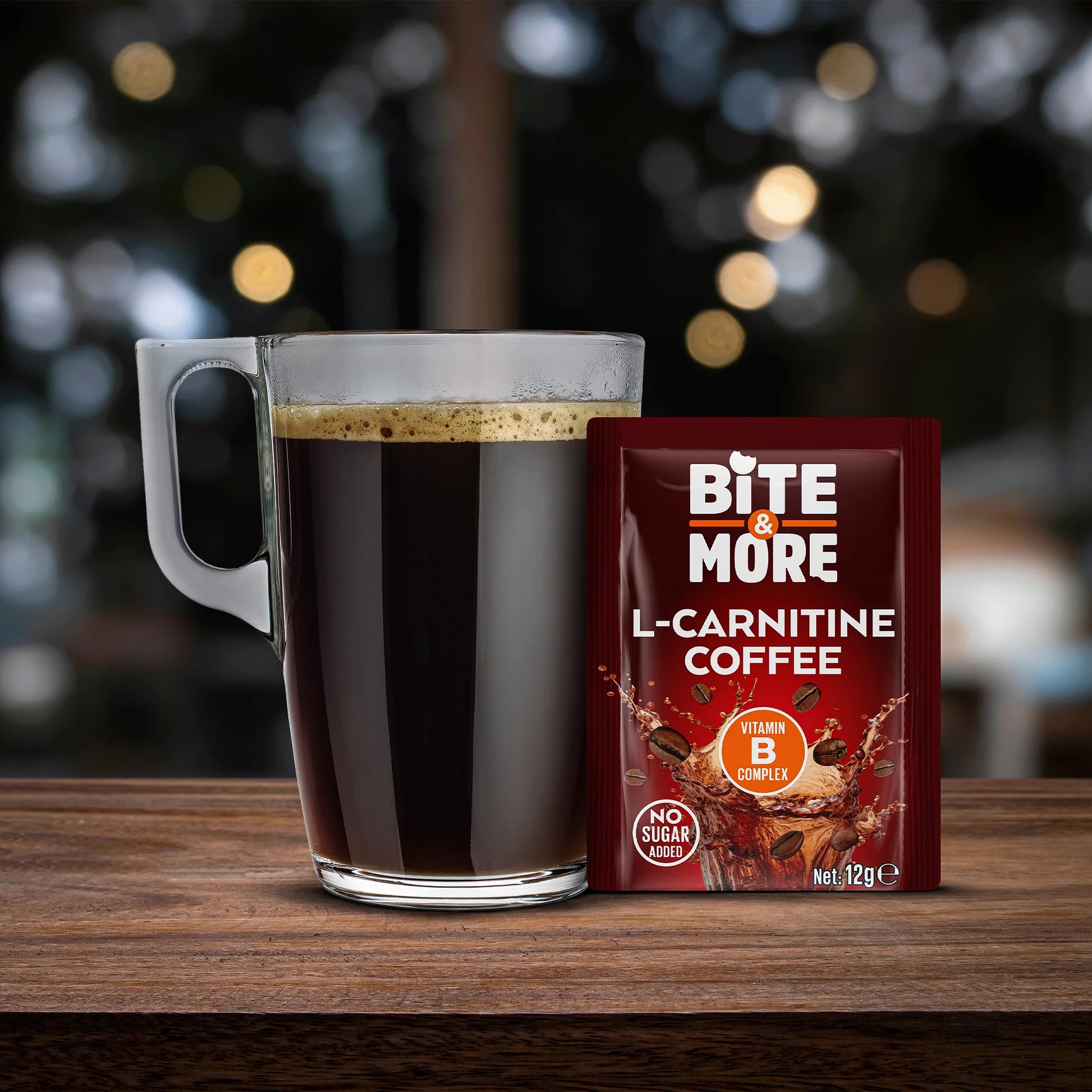 Bite & More L-Carnitine Coffee 12g Karnitinli Hazır Kahve (10lu Kutu)