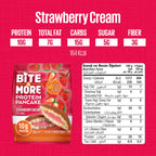 Bite &amp; More Protein Pancake 50g Strawberry Cream Pancake (Box of 12)