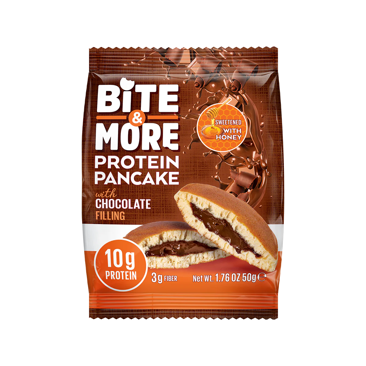 Bite &amp; More Protein Pancake 50g Chocolate Pancake (Single) Main image