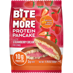 Bite &amp; More Protein Pancake 50g Strawberry Cream Pancake (Box of 12)