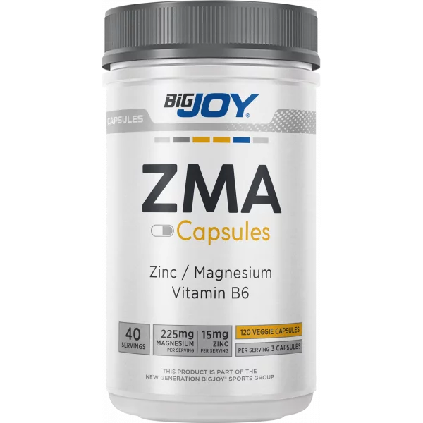 BigJoy ZMA Çinko Magnezyum Vegan Takviyesi 120 Kapsül (Vegan)