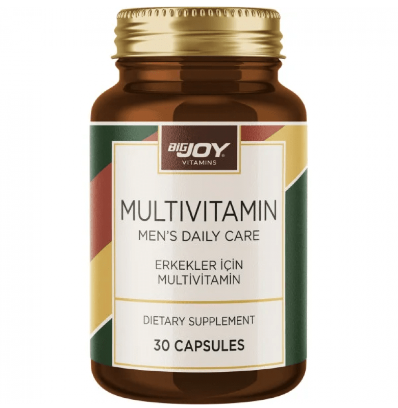 Bigjoy Vitamins Men's Daily Care - Erkekler İçin Multivitamin 30 Kapsül