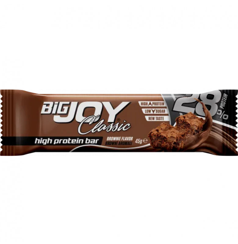Bigjoy Classic High Protein Brownie Aromalı Protein Bar 45g (Tekli)