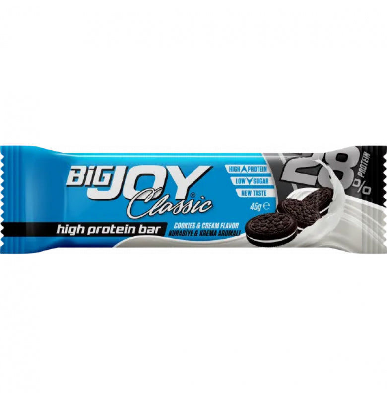 Bigjoy Classic High Protein Kurabiye Kremalı Yüksek Protein Bar 45g (Tekli)