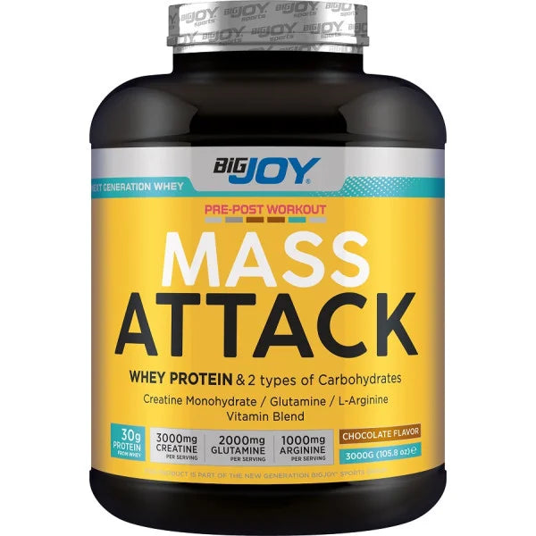 Bigjoy Sports Mass Attack Gainer 3000g Çikolata Aromalı