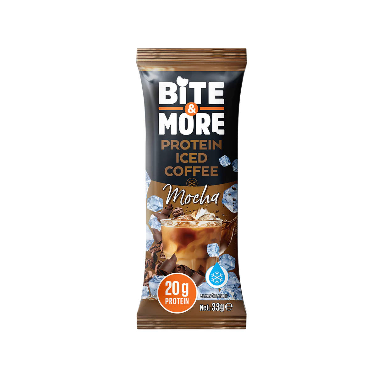 Bite &amp; More Protein Iced Coffee Mocha 33g (Single) Main image
