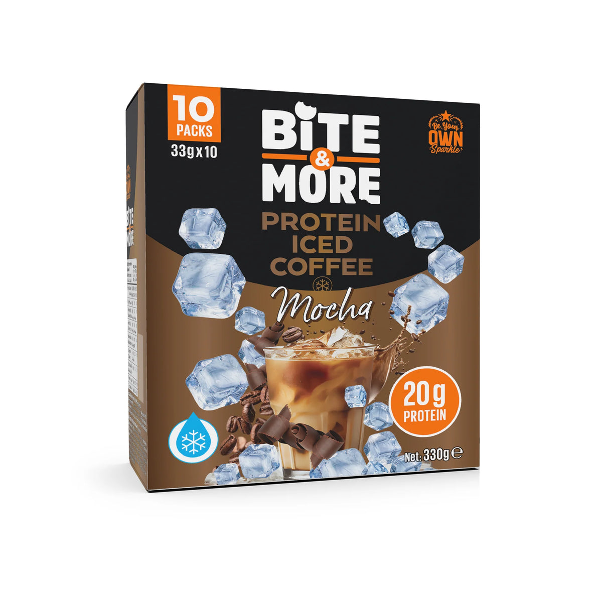 Bite & More Proteinli Soğuk Kahve - Mocha (33g x10 Adet)