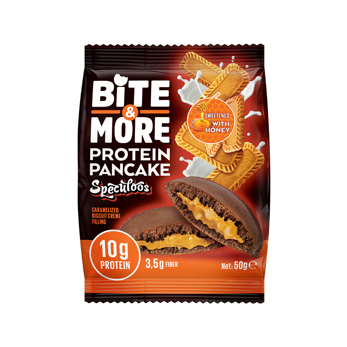 Bite & More Proteinli Pancake 50g Speculoos Kurabiyeli Pankek(Tekli)