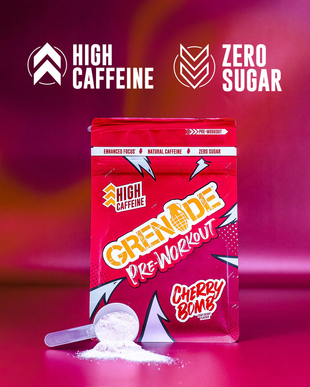 Grenade Cherry Bomb 330g Kiraz Aromalı Pre-Workout Tozu