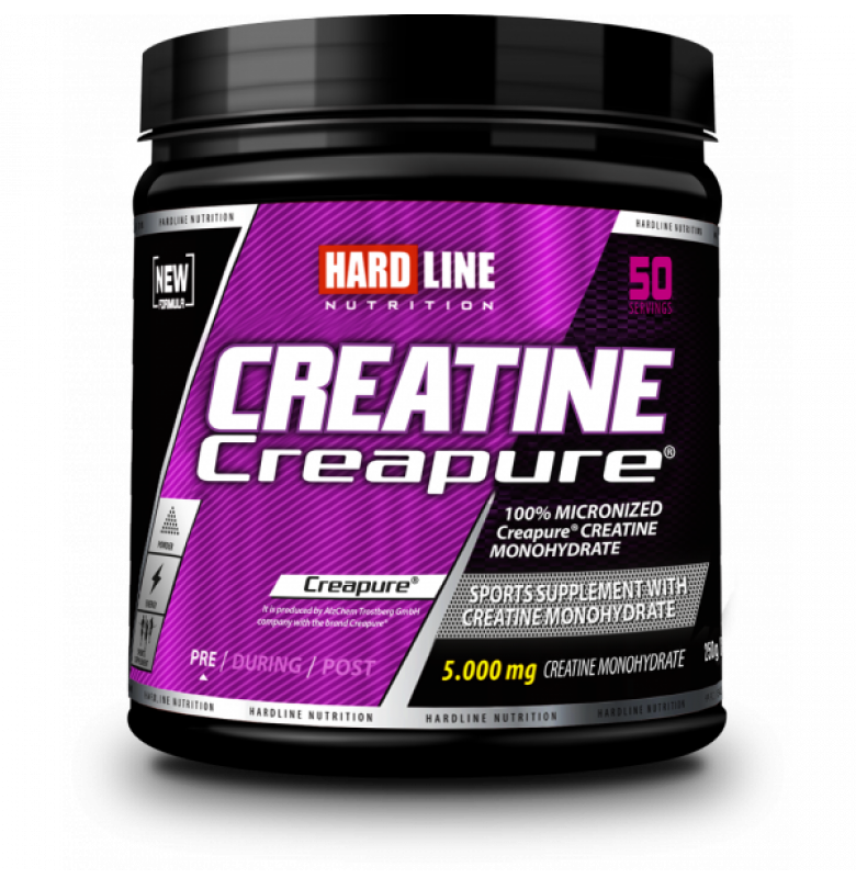 Hardline Creatine Creapure® 250g - Unflavored Powder Micronized Creatine 