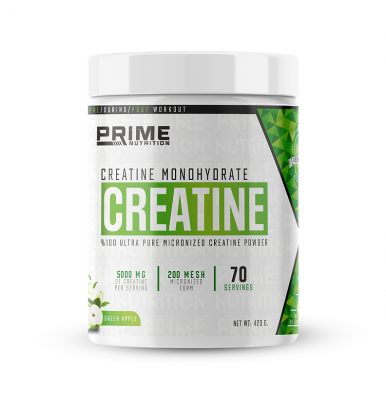 Prime Nutrition Creatine 420g Green Apple Flavored Creatine Monohydrate Main image