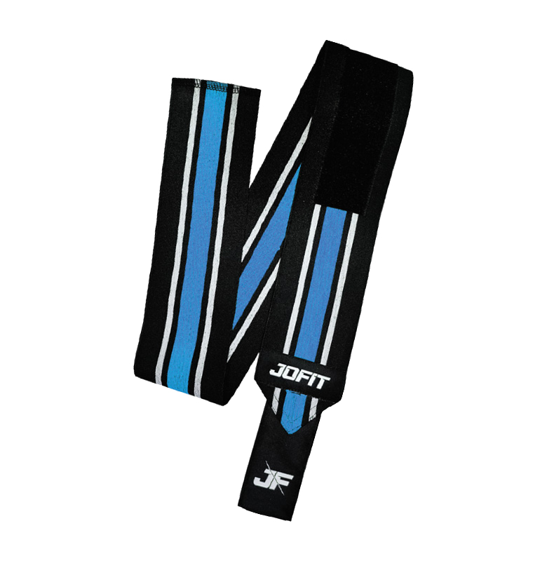 Jofit Weight Elbow Wraps Black Blue Secondary image