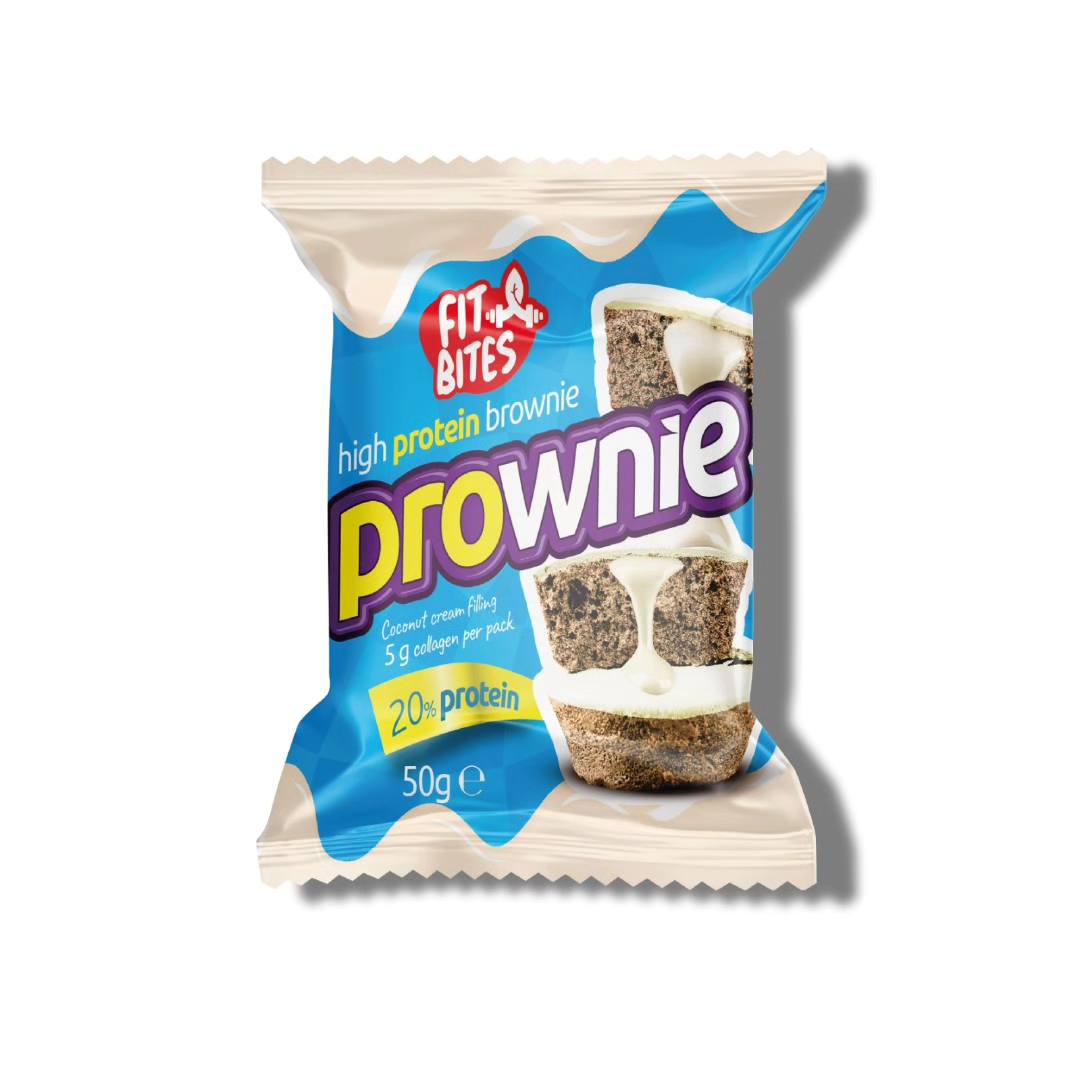 Fit Bites Prownie Yüksek Protein Brownie 50g Hindistan Cevizi (Tekli)