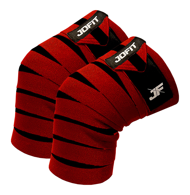 Jofit Knee Wraps Diz Bandajı Kırmızı Siyah