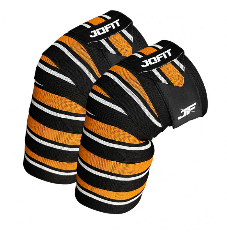 Jofit Knee Wraps Knee Bandage Black Orange Main image