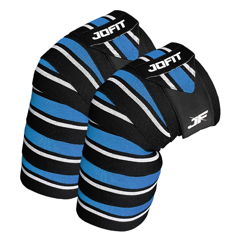 Jofit Knee Wraps Diz Bandajı Siyah Mavi