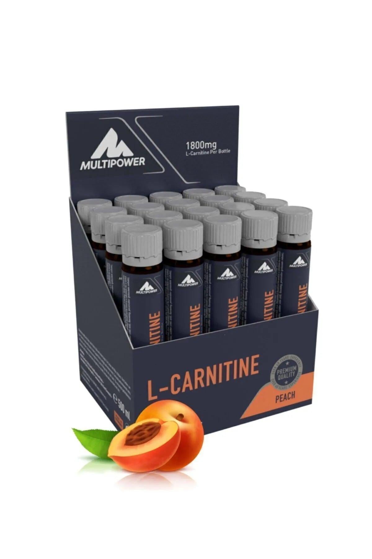 Multipower L-Carnitine Likit Shot Şeftali Aromalı 25ml Karnitin (Tekli)