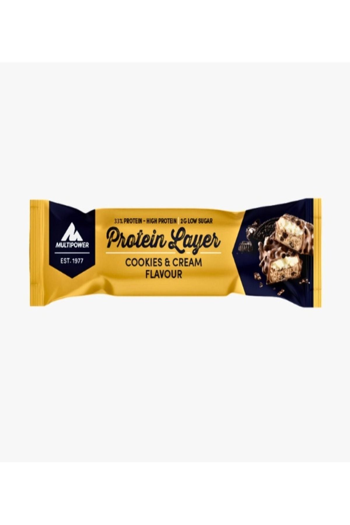 Multipower Protein Layer Protein Bar Kurabiye Kremalı 50g (Tekli)