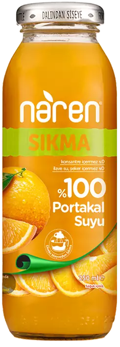 Naren Sıkma %100 Portakal Suyu - 250ml