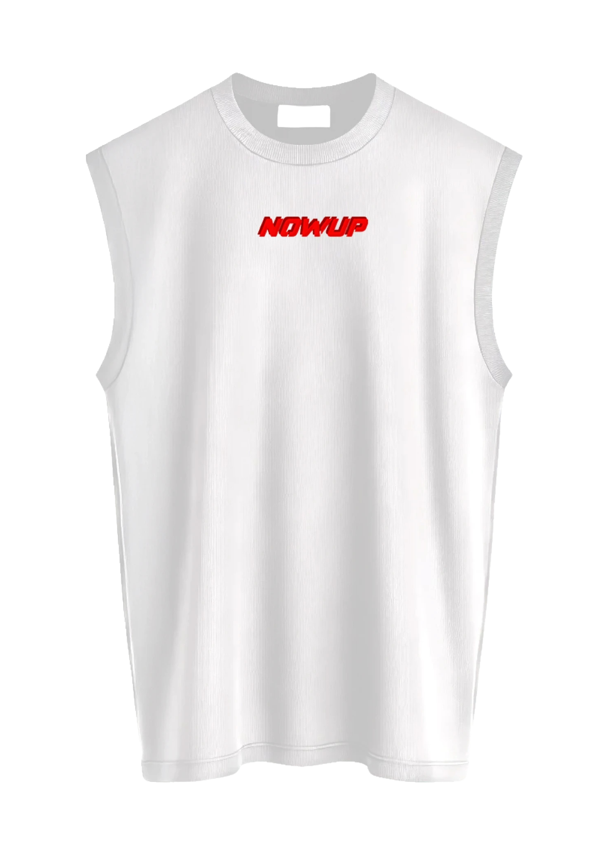 NOWUP NUTRITION Men's Oversize Sports Undershirt Cotton - White Gym Rat Main image