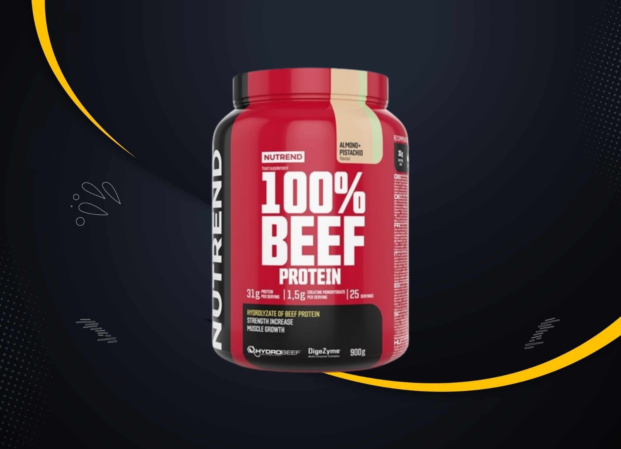 Nutrend Beef Protein 900g Çikolata ve Fındık %100 Hidrolize Dana Proteini Ürün ikincil görseli