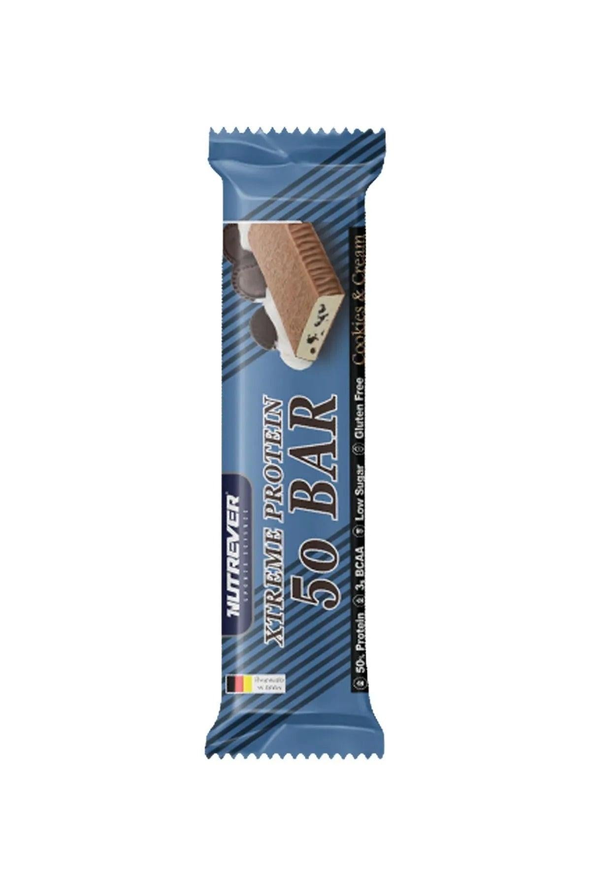 Nutrever Xtreme Protein Bar 50g Kurabiye ve Kremalı (24lü Kutu) Ürün ikincil görseli