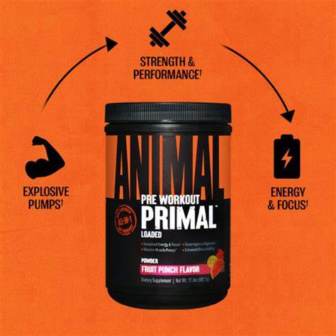 Universal Animal Primal 507g Strawberry/Watermelon Flavored Powder Pre-Workout Secondary image
