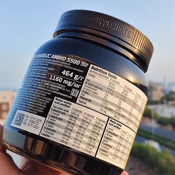 Olimp Amino Mega Caps 5500 - 400 Kapsül Saf Amino Asit Kompleksi