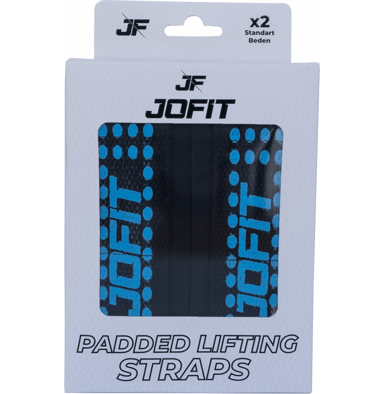 Jofit Padded Straps Supported Weight Lifting Belt Black Blue Main image