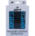 Jofit Padded Straps Destekli Ağırlık Kaldırma Kayışı Siyah Mavi