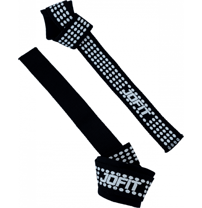 Jofit Padded Straps Destekli Ağırlık Kaldırma Kayışı Siyah Beyaz