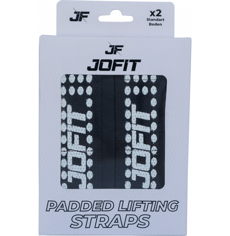 Jofit Padded Straps Supported Weight Lifting Belt Black White Main image