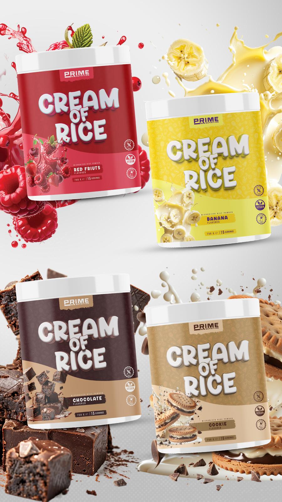 Prime Nutrition Cream of Rice/Pirinç Kreması 750g Kırmızı Meyve
