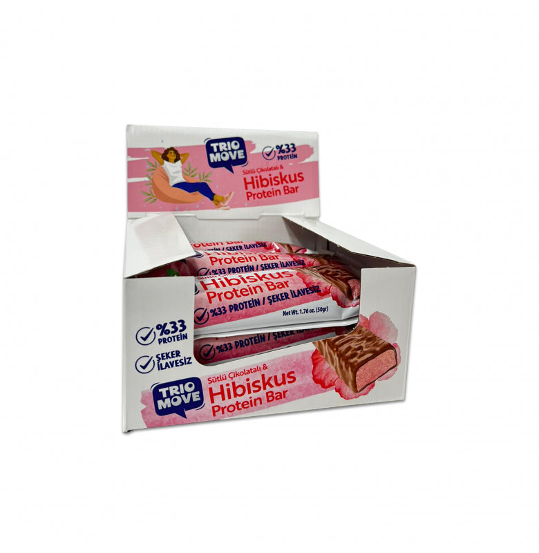 Trio Move %33 Protein Bar 9'lu Kutu - Hibiskus Aromalı Bar Ürün ana görseli