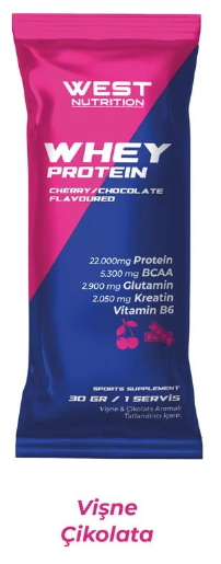 West Whey Protein Vişne ve Çikolata Aromalı (Tekli) Ürün ana görseli