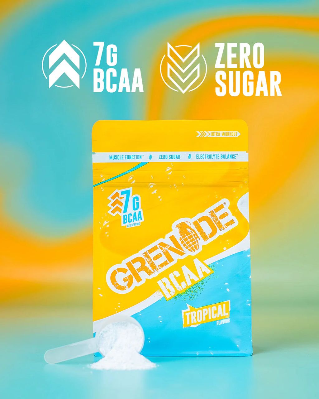 Grenade BCAA 390g Tropical Fruit Flavored Amino Acid Powder