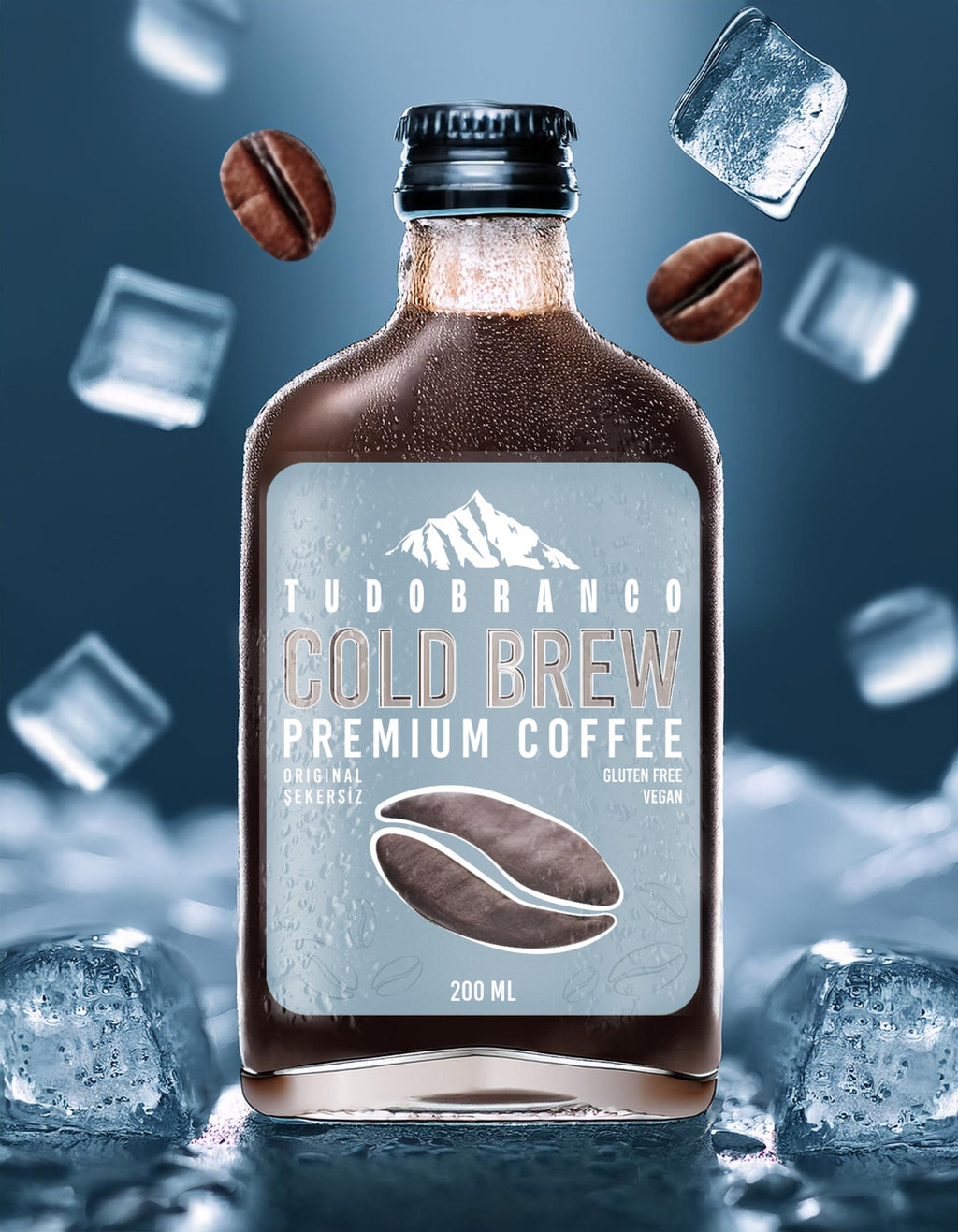 Tudobranco Premium Cold Brew Coffee 200ml Sugar Free 